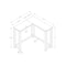 Monarch Specialties Accent Table, Console, Entryway, Narrow, Corner, Living Room, Bedroom, Brown Laminate, Contemporary I 3661 - alternate 2